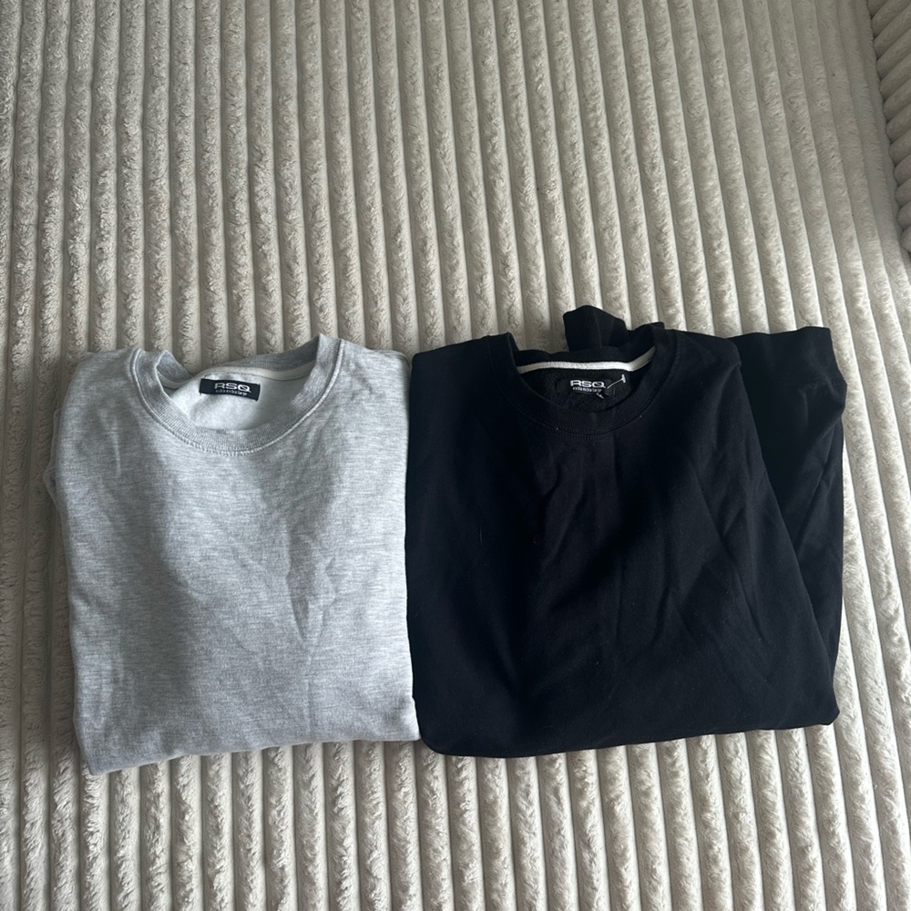 Gray and Black Sweatshirts